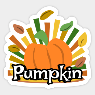 Pumpkin - Fall Burst Sticker